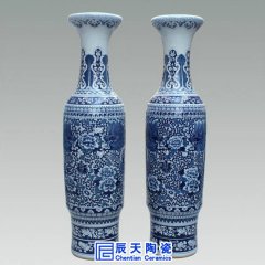 景德鎮落地大花瓶燒制工藝，多作陶瓷禮品用